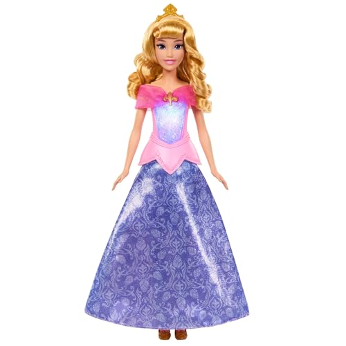 Muñeca Aurora Disney Princesas el regalo ideal de cumpleaños con funciones de luz y color 5