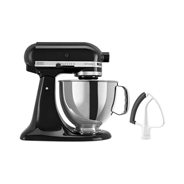KitchenAid KSM150FEOB Value Bundle Artisan 5 Quart Stand Mixer, Onyx Black
