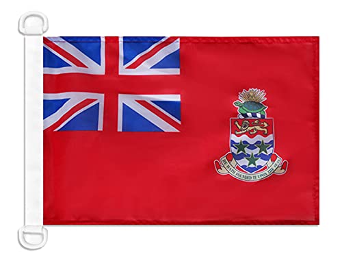 AZ FLAG - Cayman Islands Civil Ensign Nautical Flag - 18'' x 12'' - For Outdoor and Boat - Caymanian merchant Banner Knitted Polyester with Two Plastic Rings - Vivid Colors - 12x18 in - 45x30 Cm — image 1