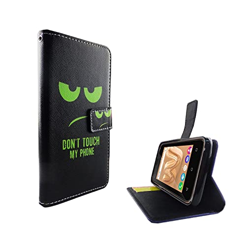 König Design Étui de protection pour téléphone portable Wiko Sunny Max en cuir synthétique avec emplacements pour cartes, étui de protection, fonction...