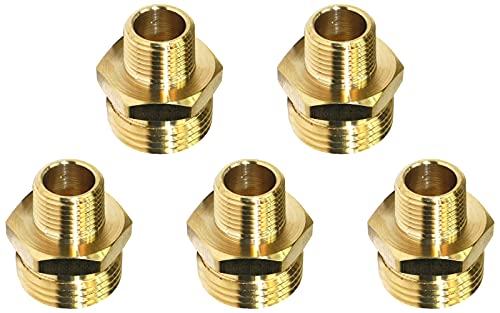 Interstate Pneumatics FGM016 3/4 Zoll (1,95 cm) x 3/8 Zoll (1,95 cm) NPT-Schlauchverschraubung - 5 Stück Cover