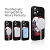 for 17 Case Anime Compatible with Magsafe, Silicone Black Cute Japanese Anime Design Magnetic Shock Proof Heavy-Duty Protection Phone Case for Men Boys Women Girls - Image 3