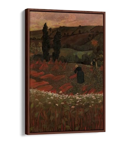 Toile Paul Sérusier La récolte du sarrasin 1899 tableau décoration murale bretonne