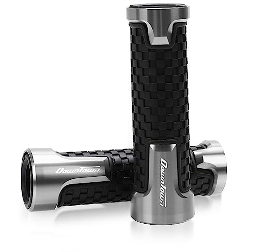 Poignées de guidon 22mm argent pour KYMCO XCITING et Downtown