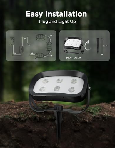Image of Govee Outdoor Tree Lights 3-Pack, RGBWIC LED Landscape Lighting | Outdoor Lights for Yard Garden Patio, 66 Scene Modes for Holiday Party and Event, App Control, Google Assistant, Matter