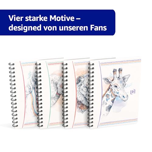 Carnets Boho Chic Oxford A6 à spirale et couverture souple en lot de 10 - 4