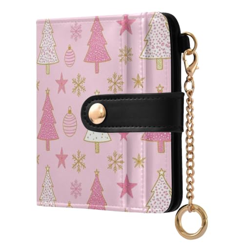 Porte-cartes de crédit RFID en cuir cadeau de Noël original motif pain d'épice femme
