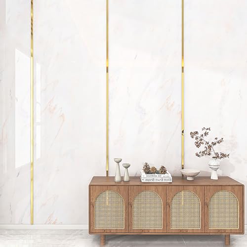 ByteRunning Paneles de Pared con diseño de mármol,Azulejos Adhesivos Cocina Baño Marmol,Panel PVC marmol,Azulejos del Techo,Fácil de Limpiar,Impermeables,para Panel Decorativo Pared y Techos Paneles