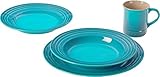 Le Creuset Stoneware 4-Piece Dinnerware Set, Caribbean