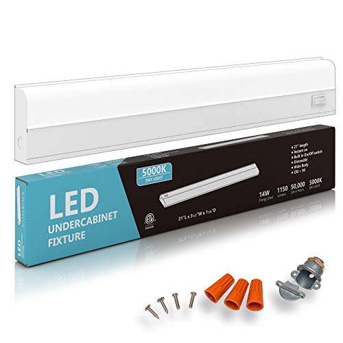 Hardwired LED Under Cabinet Task Lighting - 14 Watt, 21",