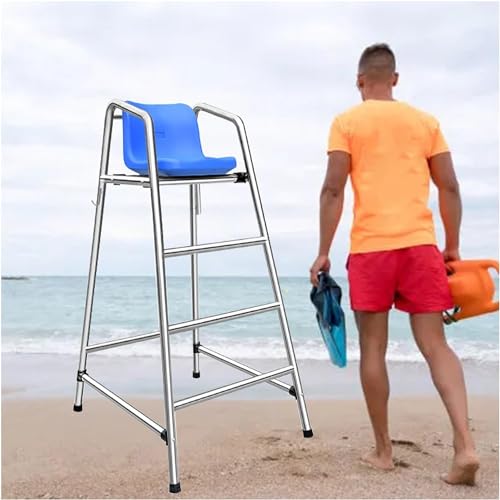Escalera de seguridad para piscina con silla de socorrista acero inoxidable miniatura 1