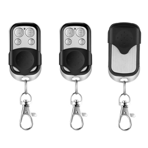 Telecommande Portail 433.92 MHz, Universelle Télécommande Garage sans Fil à 4 Boutons, Rolling Code Telecommande Duplicateur pour Porte Garage Électrique...