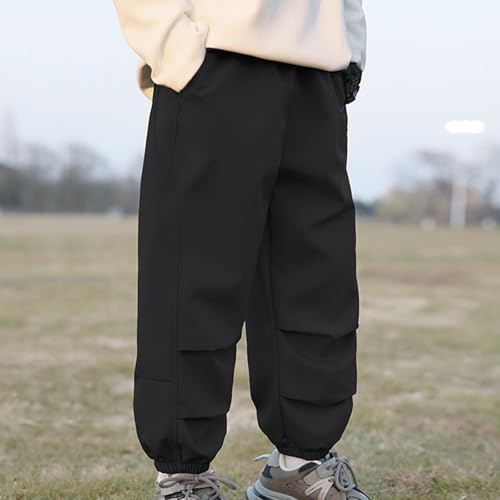 Boys Fashion Sweatpants Kids Straight Leg Cargo Pants Teen Boys School Running Athletic Workout Cinch Bottom Joggers4
