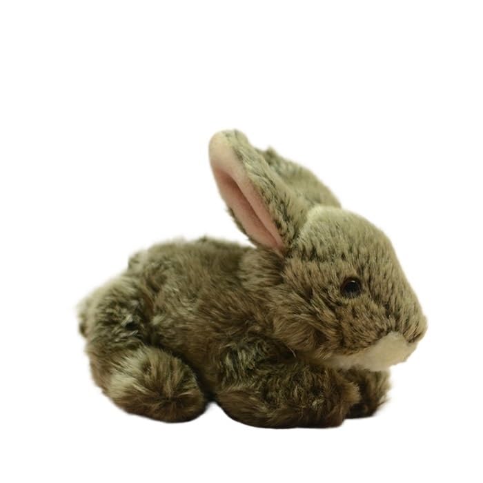 Lapin en peluche réaliste aux finitions haut de gamme