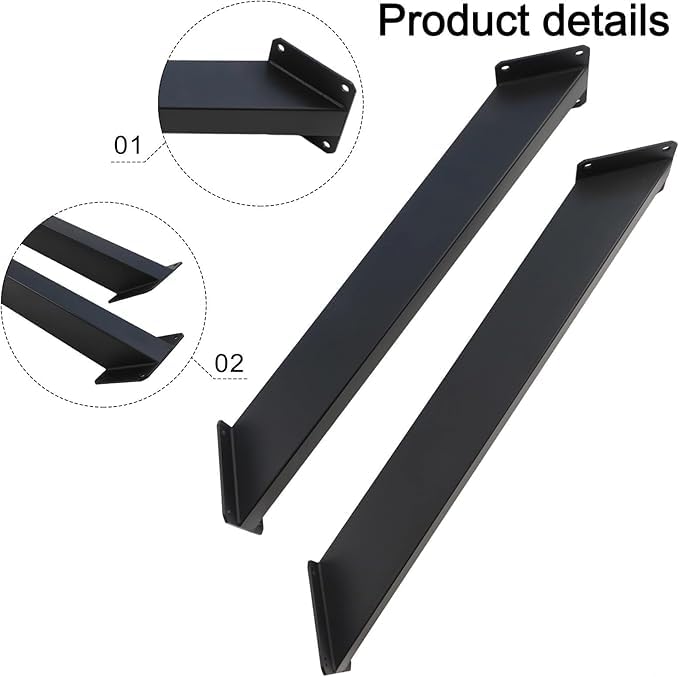 12 piezas de soporte angular para vigas, soporte angular de 45 grados, kit resistente para pérgola, soporte para poste de pérgola, refuerzos de esquina de 45 grados para uniones internas miniatura 3