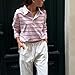 Rugby Shirts Women Long Sleeve Oversized Lapel Collared Cropped Striped Polo Shirt Y2k Vintage Button Up Pullover Sweatshirt Tops (Pink, S)