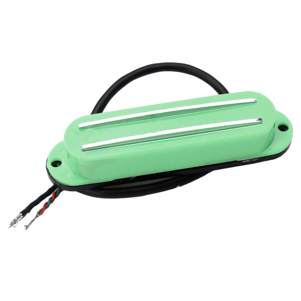 Dual Rails Single Coil Pickup For St Sg Lp Electric Guitars Green