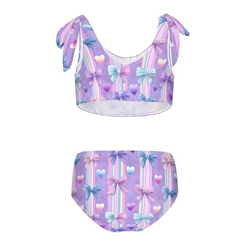 Image of Boccsty Cute Crab Red Blue Girls Swimsuits Kids Bikini Sets 2 Pcs Bathing Suit for 3T