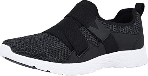 Vionic Women's Brisk Aimmy Adjustable Straps Leisure Shoes- Supportive Walking Sneakers That Include Three-Zone Comfort with Orthotic Insole Arch Support, Sneakers for Women Black 6.5 Medium US