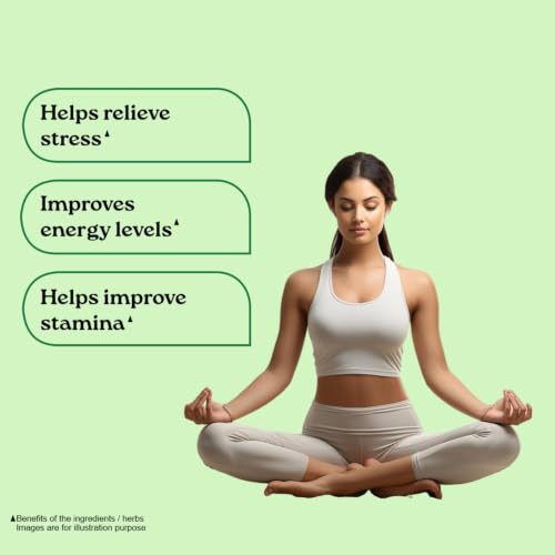 Image of A TATA Product - Organic India Pure Ashwagandha Root Capsules - 60 Veg Caps (400mg), For Vitality & Relieves Stress, Naturally Boosts Energy & Stamina, Improves Immune System, GMP & NPOP Certified