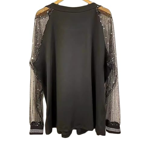 Angebot des Tages Blitzangebot Festliche Oberteile Damen Glitzer Pullover Elegant Silvester Outfit Damenpullover Langarm Elegant Pailletten Shirt Meine Bestellung