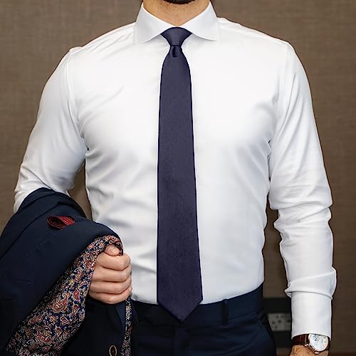 Image of boxed-gifts Umo Lorenzo Mens Zipper Ties Solid Color Pre Tied Polyester Neckties for Men and Women
