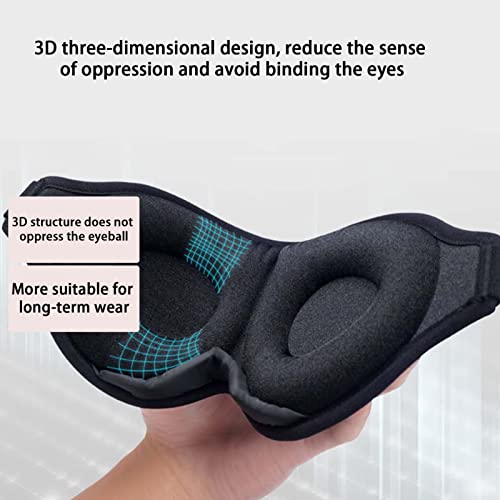 Cobertura de olho para mulheres e homens, 3D espuma de memória para dormir noturno tapa-olhos para h