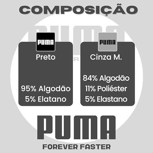Kit 02 Top Nadador Cotton Feminino Adulto Puma | KIT - A | G