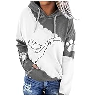 Size:S-5XL,Loose Fit Please refer to the size chart in the last product before ordering. Thank you for your understanding. Material: Polyester The long-sleeved women's sweatshirt is very comfortable, soft and warm to wear. This hooded sweatshirt is l...