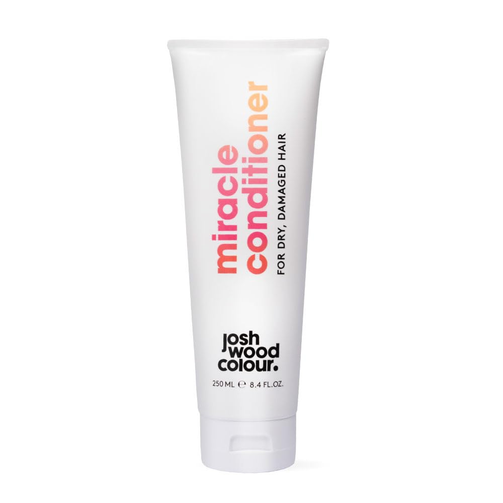 Josh Wood Colour Miracle Conditioner For Dry, Damaged Hair 250 ml Nutrient-rich Formula, Locks in Colour, Moisturised and Deeply Conditioned, Frizz is Tamed, Glossy Finish