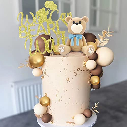 29 Pcs Bear Cake Decorations We Can Bearly Wait Cake Topper For Baby Shower Party Supplies Decorations #TOP5