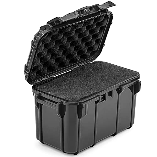 Seahorse 59 Portable Waterproof Dry Box Protective Case - Travel Safe/Mil Spec / Ip67 Waterproof/Usa Made - For Cameras, Ammunition, Rifle Ammo, Pistols, Smell Proof Box (Yellow) #TOP1