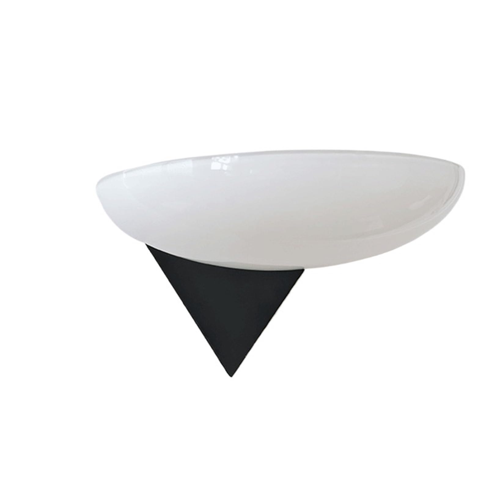 Bauhaus żółte szkło matowe retro kinkiet do salonu, korytarza, sypialni, nocnej dekoracji LED (Cool White(5500-7000K), White)