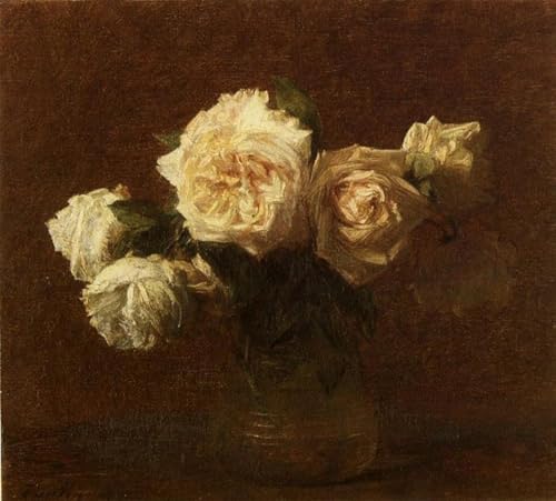 Impression sur toile roses jaunes cadeau idéal pour crémaillère