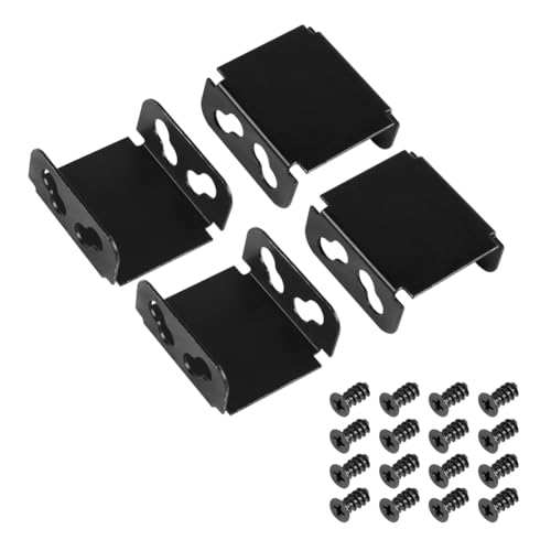 Vocdikficy Soporte para Ventilador de Doble Ventilador, Soporte para Radiador de Computadora para Refrigeración de Tarjetas de Video, Soporte DIY de 80 mm/90 mm/120 mm/140 mm (4 Piezas)