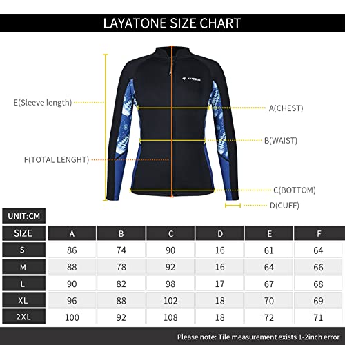 image for LayaTone Wetsuit Top Women 3mm Neoprene Jacket Surfing Scuba Diving Su