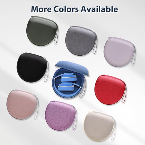 Image of Headphone Headset Case Compatible with JLab JBuds Lux ANC /Beats /JBL /TOZO /BERIBES /Picun /KVIDIO Noise Cancelling Over-Ear Foldable Headphone, Blue