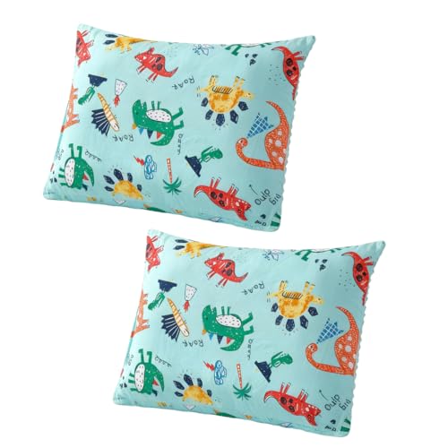 YUVKIN 2 piezas Funda De Almohada Para Bebé, 40 X 60Cm Fundas De Almohada Tipo Sobre, Funda Almohada Infantil De Viaje Suave Y Transpirable, Funda Almohada Niños, Para Niño Y Niña