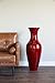 Green Floral Crafts Classic Bamboo Floor Vase 36-Inch - Tall Vase Handmade Home Decor for Dried Flowers Branches Fillers Elegant Look for Any Dining Room & Living Room (Mahogany Red)