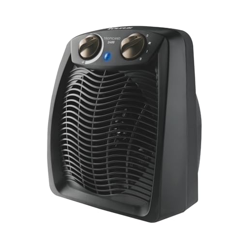 Taurus Tropicano 2400 - Radiateur soufflant 2400W, 3 positions froid/Chaud, Surface jusqu'à 24m2, Thermostat réglable, Fonction ventilateur, Témoin lumineux...