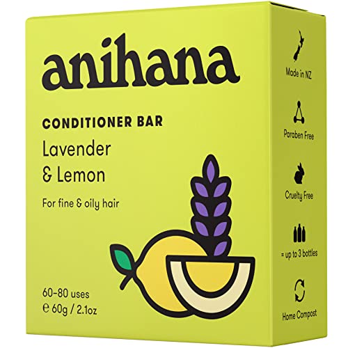 Anihana 813107 Conditioner Bar For Thin Fine Oily Hair Gives Hair Volume & Body Natural Healthy Look And Shine Paraben Free Lavender And Lemon 2.1 Oz thumb #5