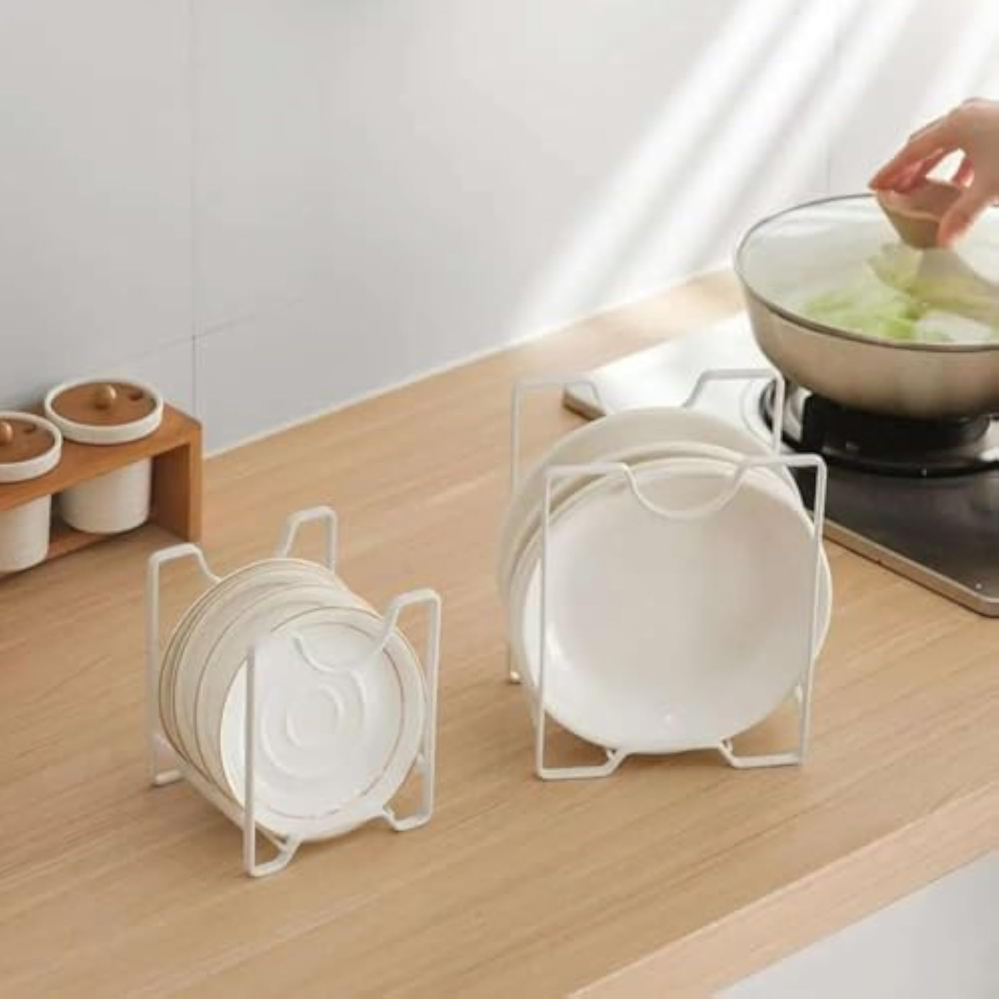 Kitchen Pan Organizer & Baking Tray Holder, Space-Saving Design