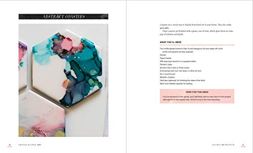 Creative Alcohol Inks: A Step-By-Step Guide to Achieving Amazing Effects--Explore Painting, Pouring,