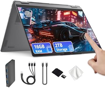 Yoga 7i 2-in-1 16" 2K Touchscreen Laptop, Intel Core Ultra 7 256V, 16GB LPDDR5X, 2TB(1TB SSD&1TB Docking Station), Intel Arc Graphics, Numeric Keypad, Copilot+ PC, Wi-Fi 7, Win 11, Gray