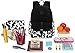 Bluboon Gils Bookbags Middle School Backpack Schoolbag for Teens Girls High School(Cow Print 3 in 1)