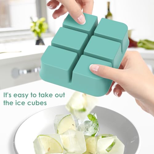 Bandeja de hielo de silicona con tapa, pack de 2 miniatura 4