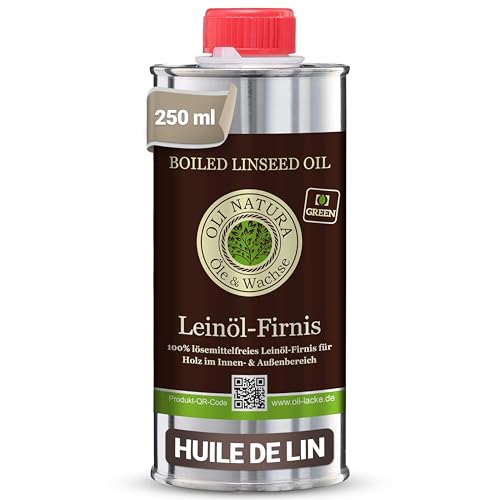 OLI-NATURA Vernis à l’huile de lin, protection du bois biologique, certifié contact...