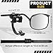 Universal Clip on Towing Mirrors Extensions for Towing, Side Mirror Extenders for Towing with RainProof, Convex Rearview Mirror, Tow Mirrors for Car Truck Trailer RV SUV, 2 Pack,Type 6