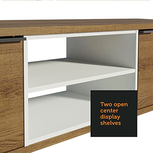 Rack Madesa Sydney Para Tv Até 50 Pol 2 Portas Rustic E Branco