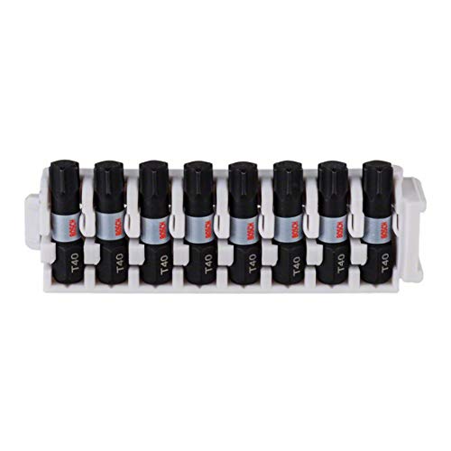 Bosch Impact Control Schrauberbitpack 8-teilig mit T40 25 mm 5 Stk
